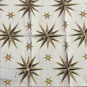 H&M Gold and Black Star Accent Cushion Cover